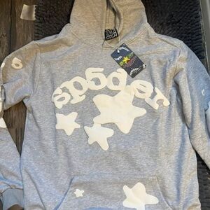 Gray Sp5der Hoodie